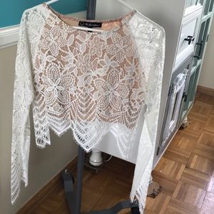 Lace crop top
